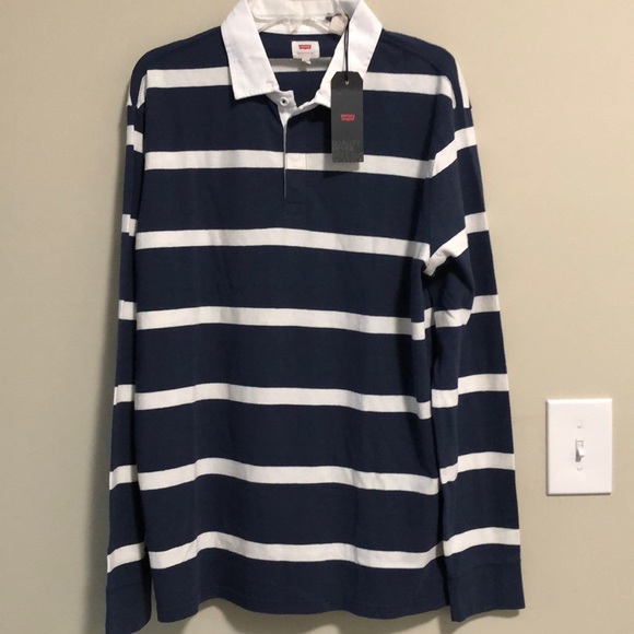 Levi's Other - Men’s Levi’s Long sleeve Rugby Shirt SZ L NWT
